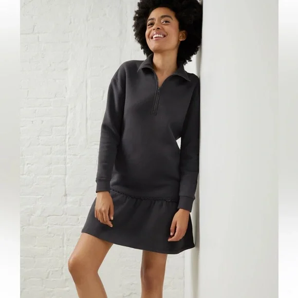 UpWest Super Soft Olive Fleece Shirt Dress NWT UW 10 - Picture 1 of 3